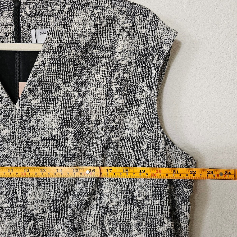 M.M. LAFLEUR NWT Aditi Crackle Sleeveless Black & Cream Dress Sz +3 (US 3X) - Picture 13 of 15